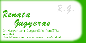 renata gugyeras business card